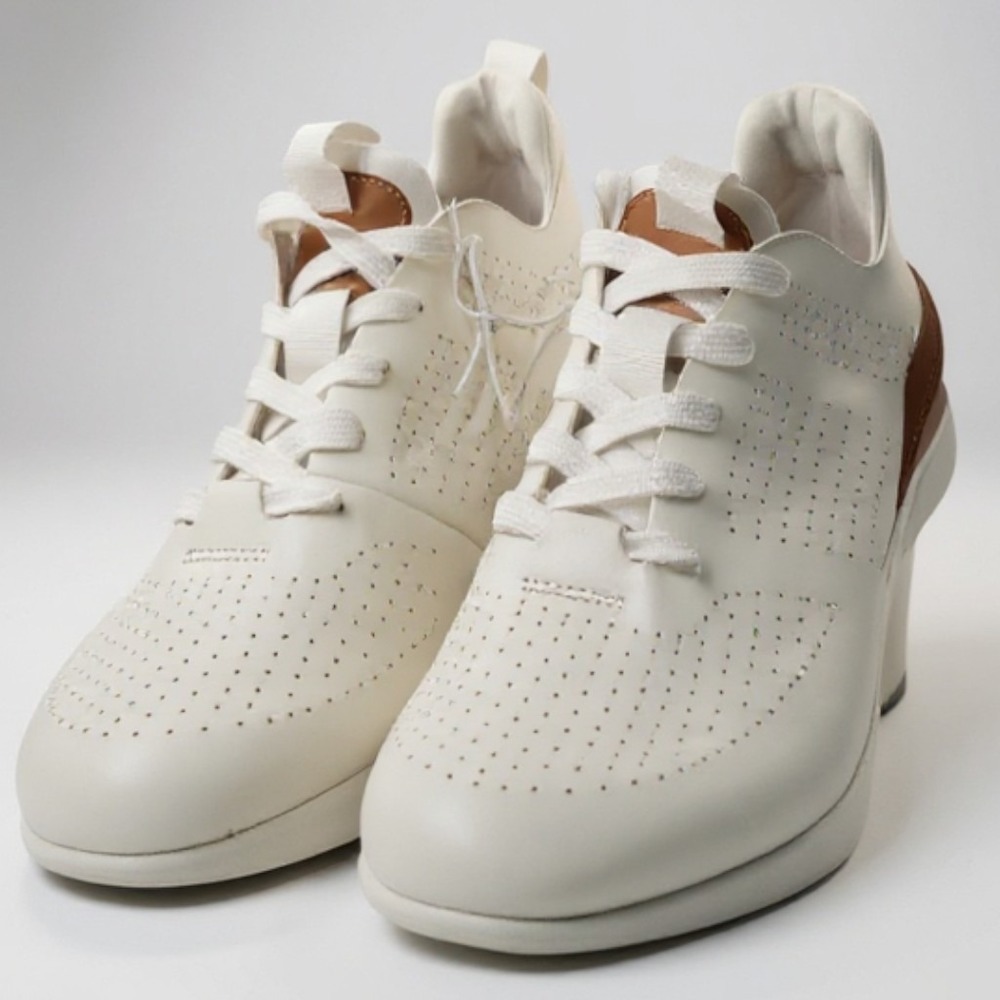 Steve Madden P-Razer Sneakers Women 9M White Sock Fit Slip On Athletic Shoes